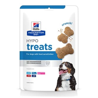 Hill's Prescription Diet Hypoallergenic Dog Treats showcased