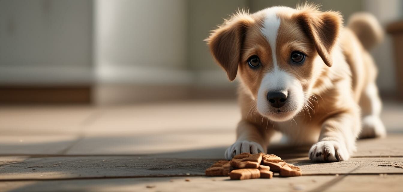 Puppy with treat